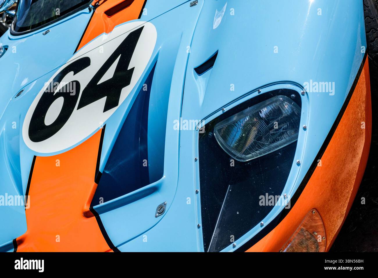 London UK, June 29 2025, Classic Iconic Ford GT40 Famous Race Car Stock ...