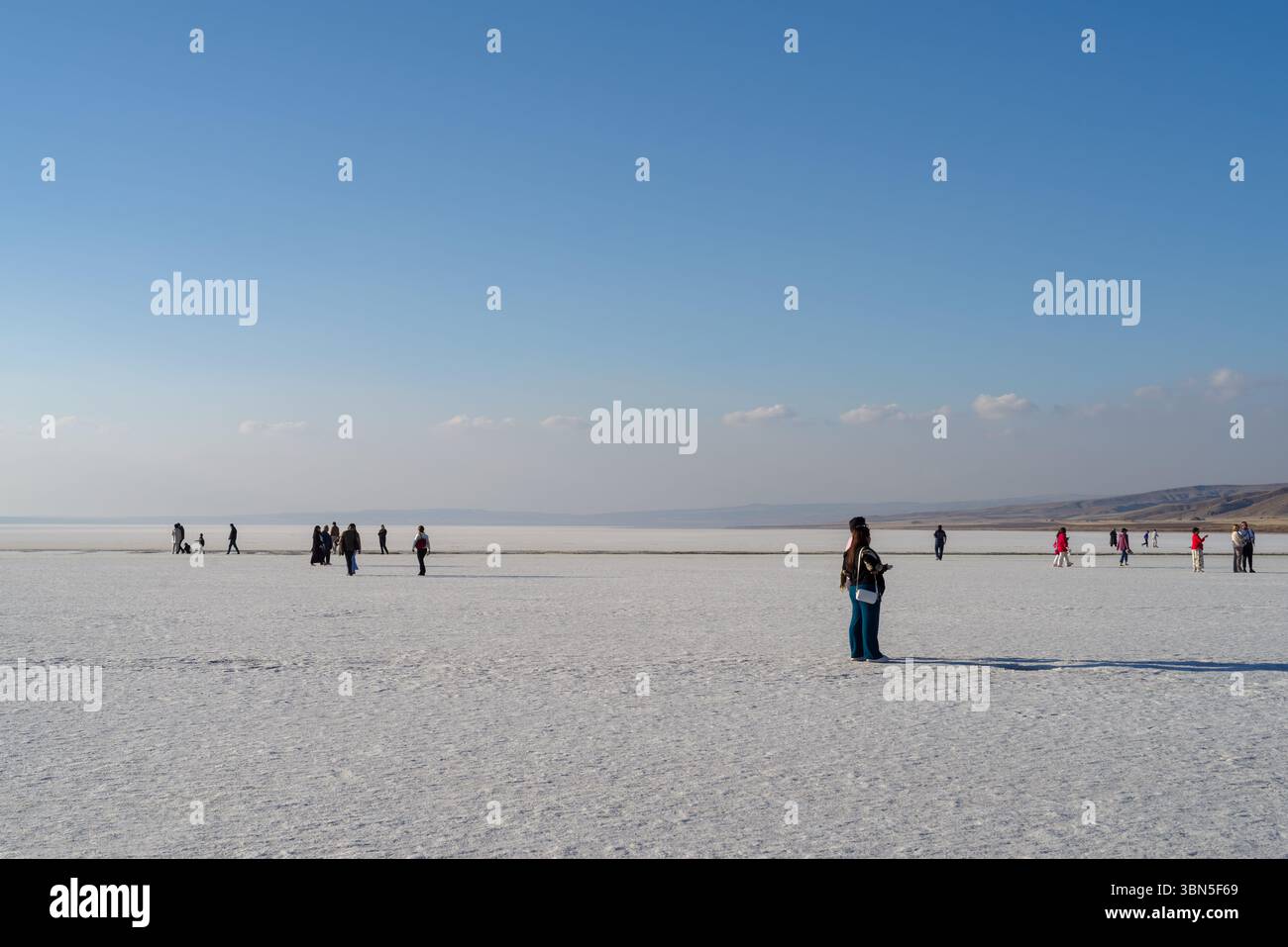 Ankara Province, Sereflikochisar district, Turkey. Tourist walking and ...