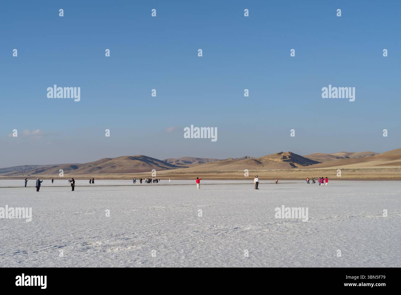 Ankara Province, Sereflikochisar district, Turkey. Tourist walking and ...