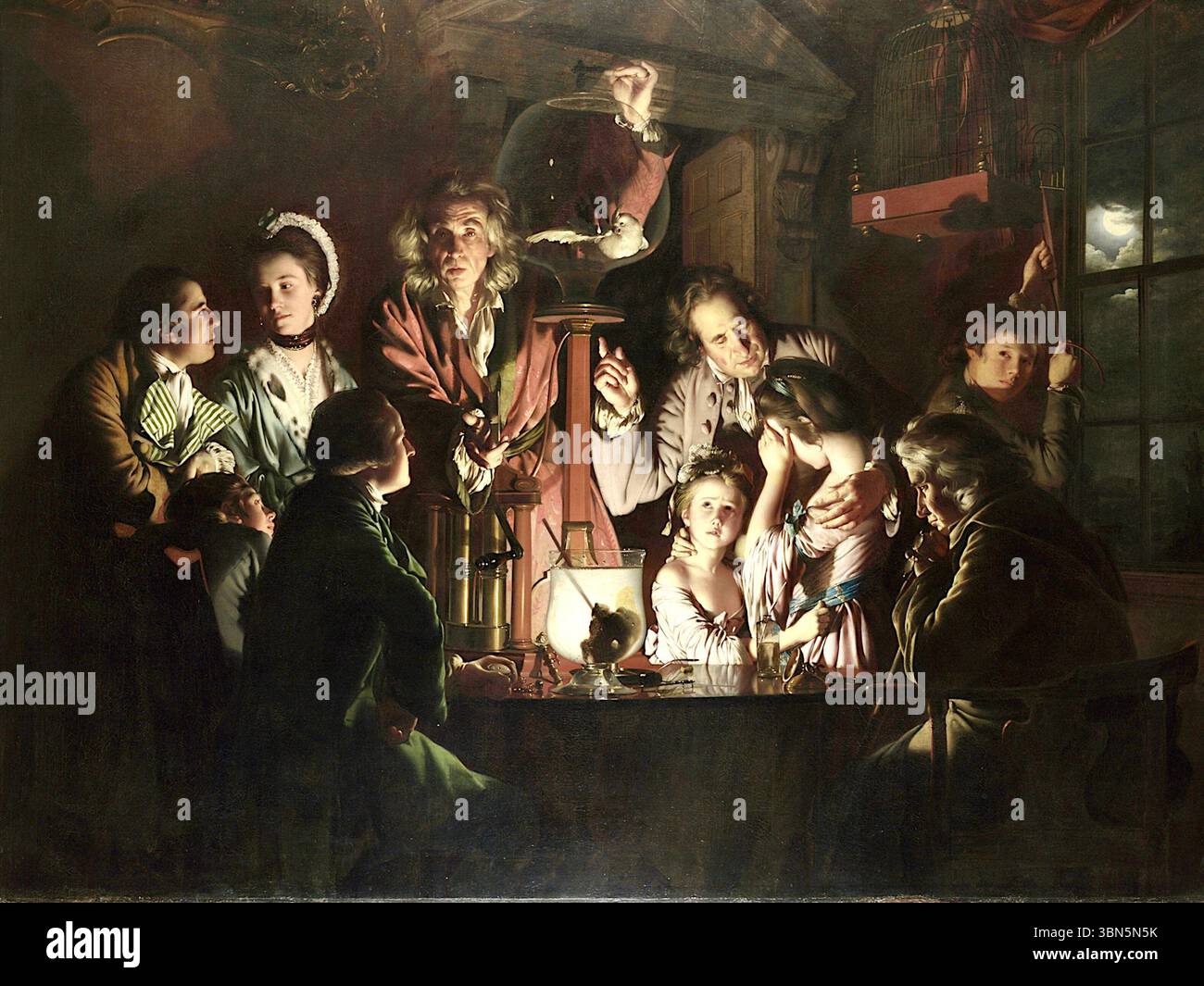 Joseph wright of derby experiment hi-res stock photography and
