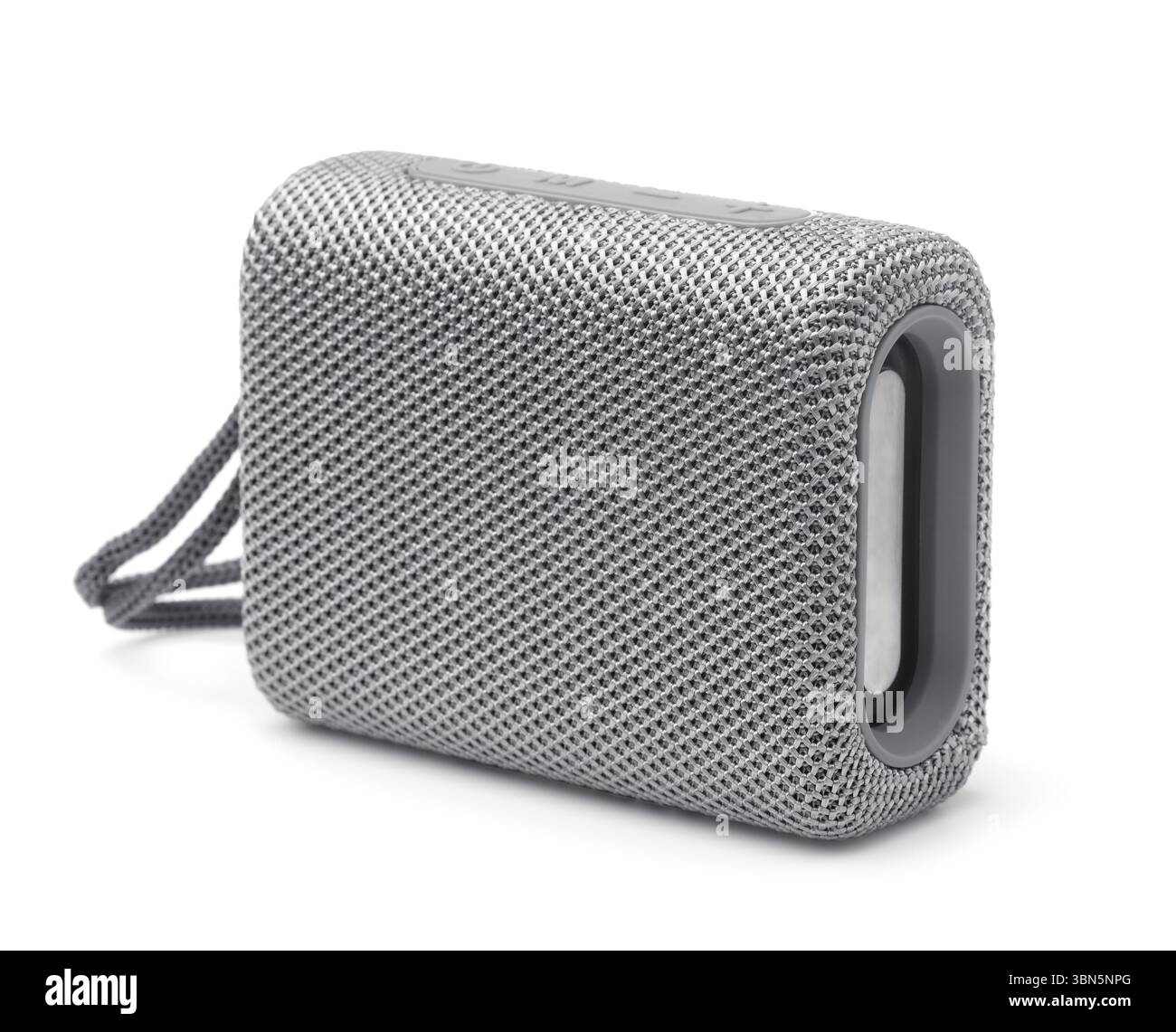 Portable wireless bluetooth speaker isolated on white Stock Photo