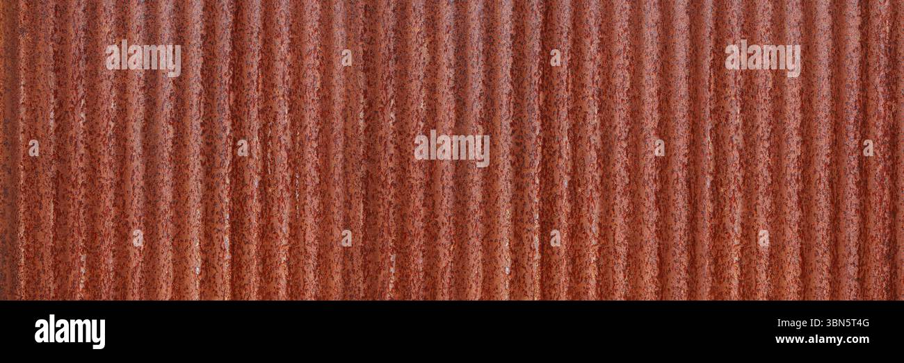 horizontal rust on iron and steel for pattern and background. Stock Photo