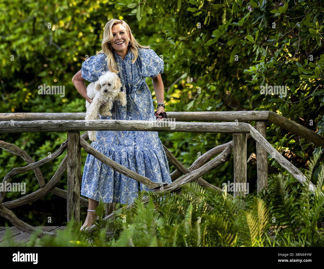 THE HAGUE - Queen Maxima with dog Mambo during the traditional photo ...