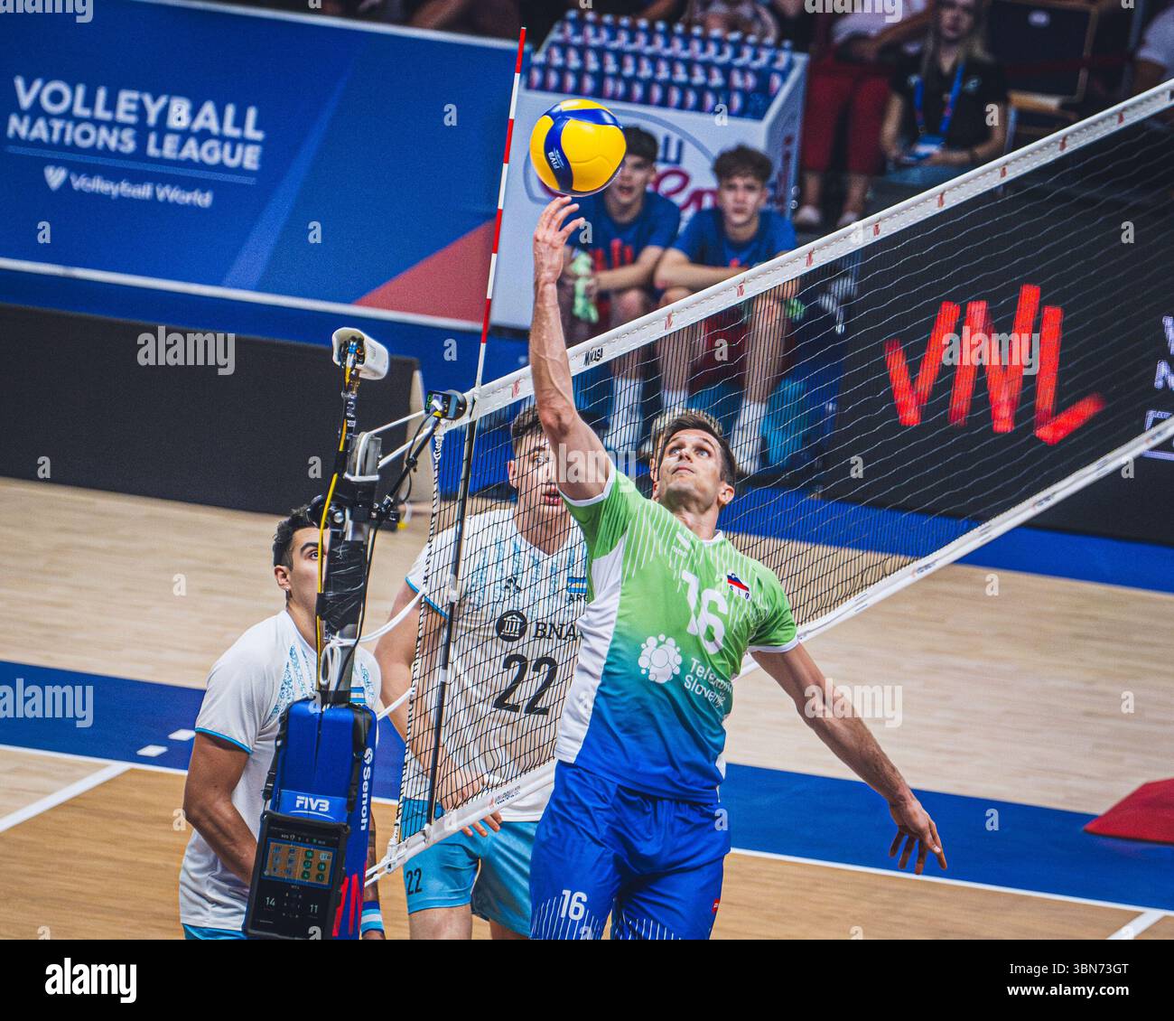 Slovenia vs Argentina during FIVB Volleyball Nations League 2024 men's ...