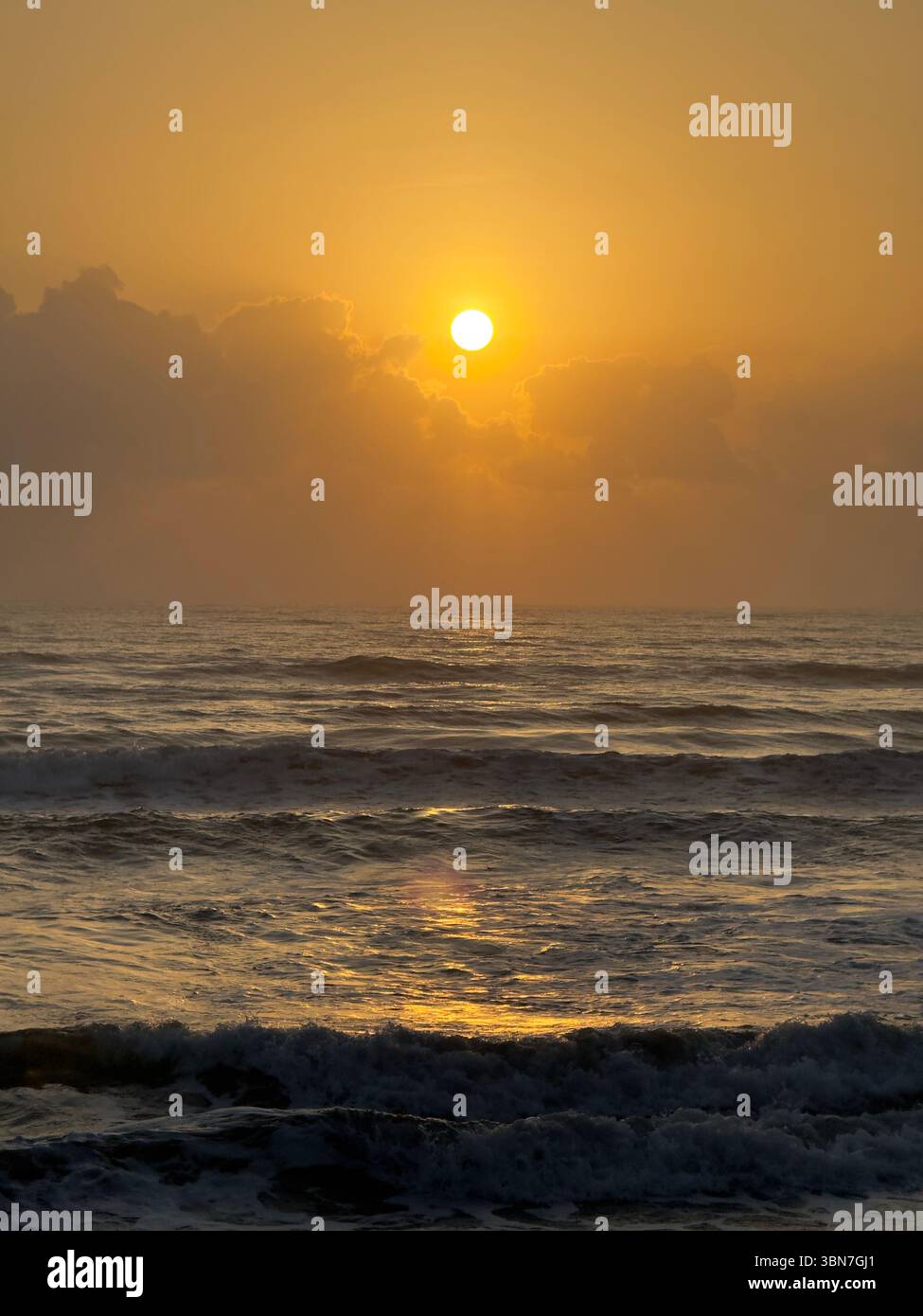 Sunrise on the beach - Smartphone Captured Stock Image