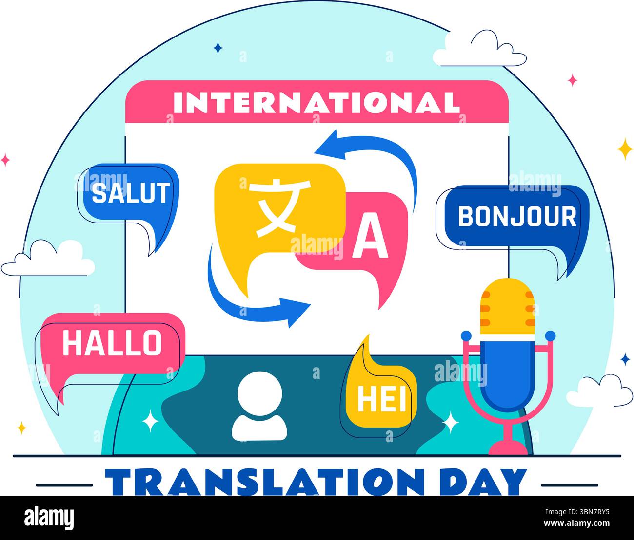 Illustration from french text Stock Vector Images - Alamy