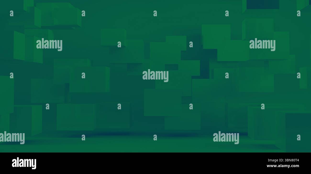 Abstract of green geometric shape Stock Photo - Alamy