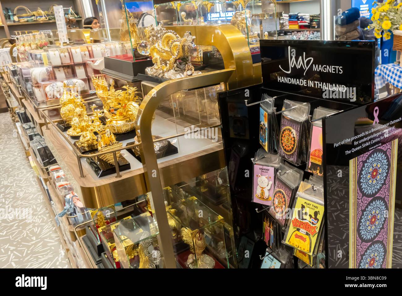 Memories of Thailand gift shop in Bangkok airport, Thailand Stock Photo