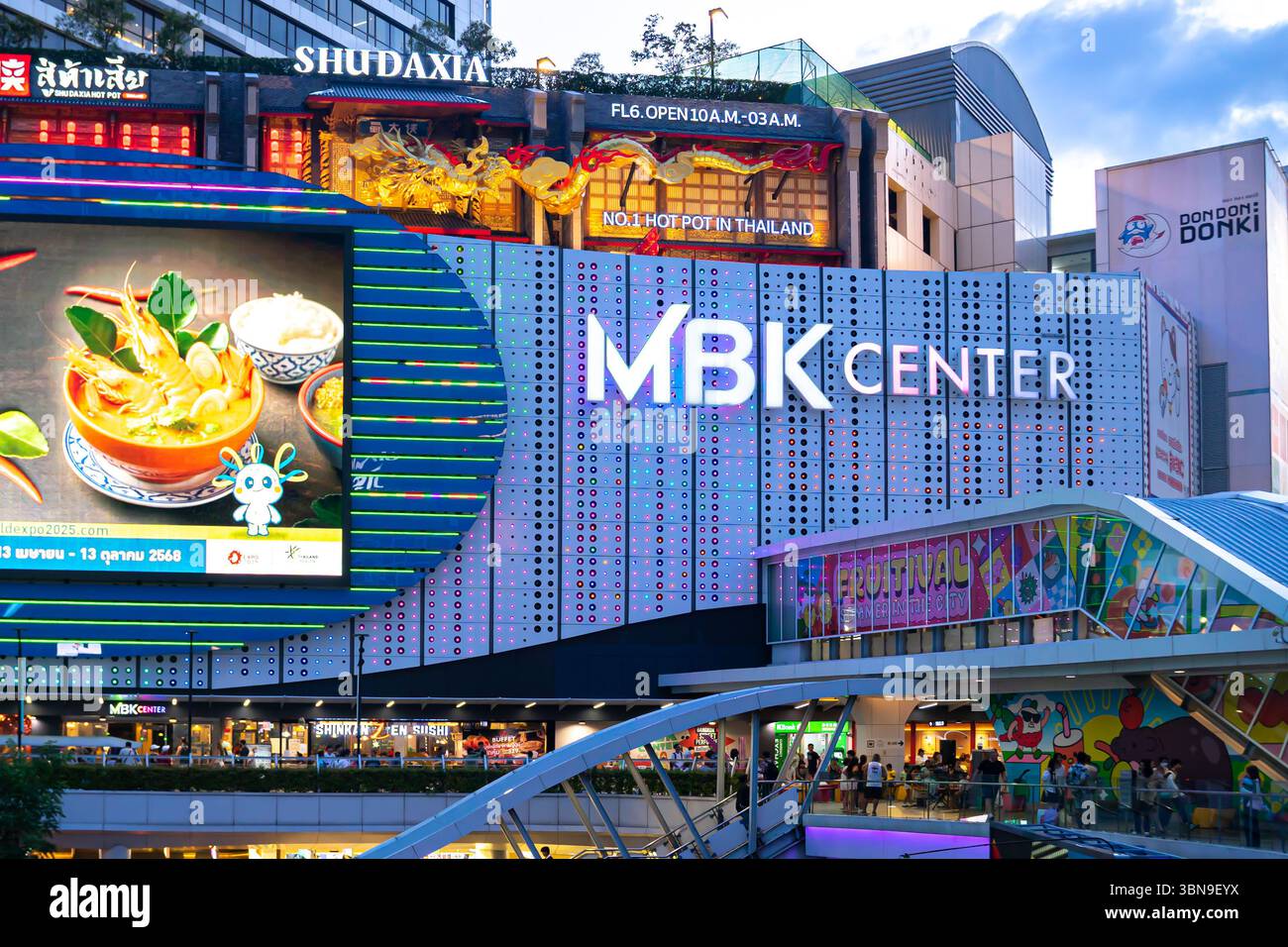 MBK Center, or Mahbunkhrong Center, large shopping mall in Bangkok ...