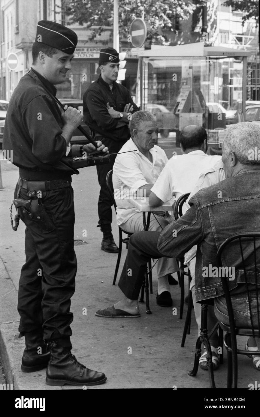 Wide police operation of ID cards and residence permit control, Lyon ...