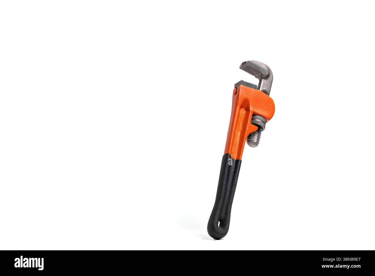 Adjustable pipe wrench isolated on white background Stock Photo