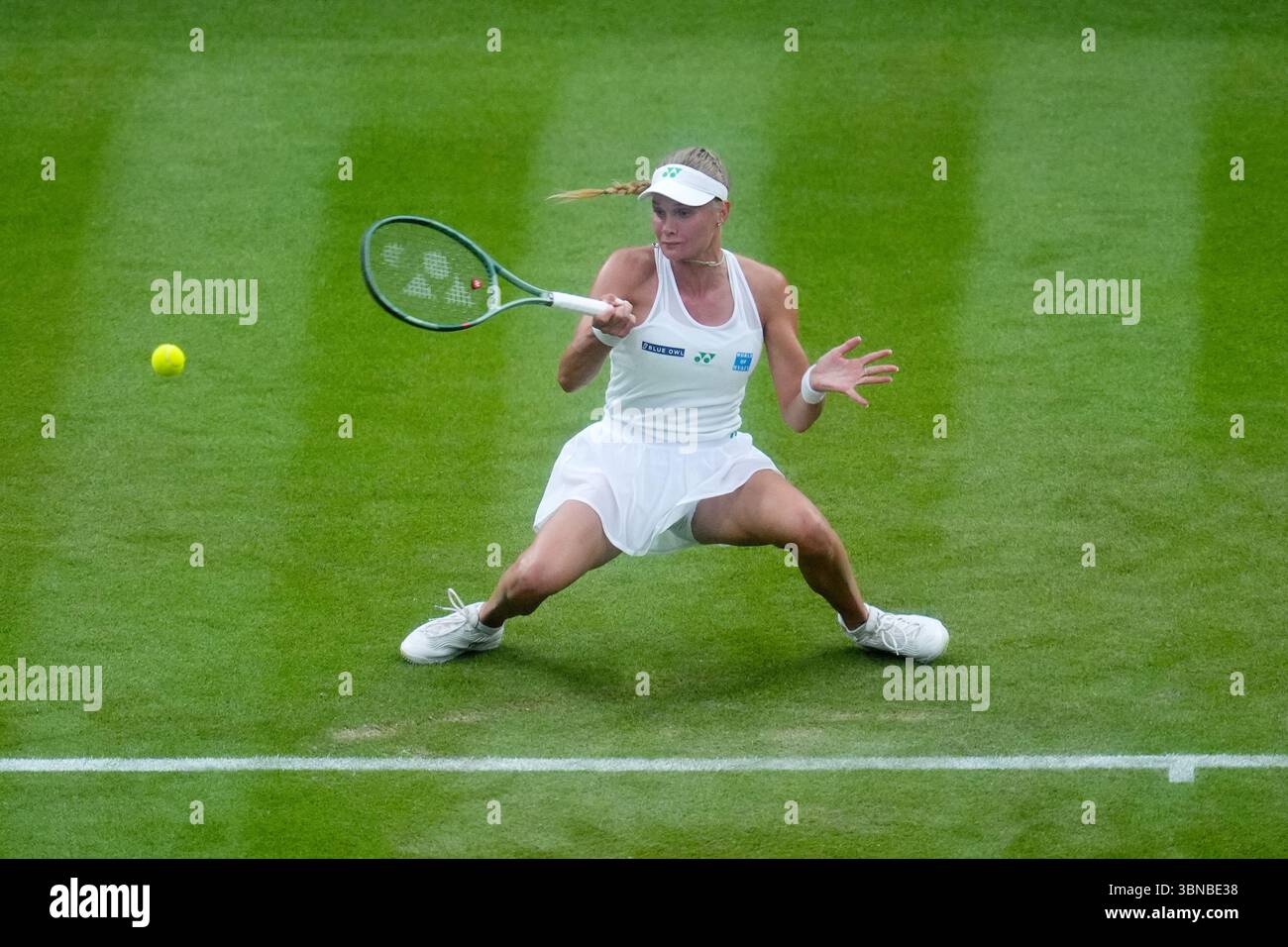 Dayana Yastremska during her match against Coco Gauff on day two of the