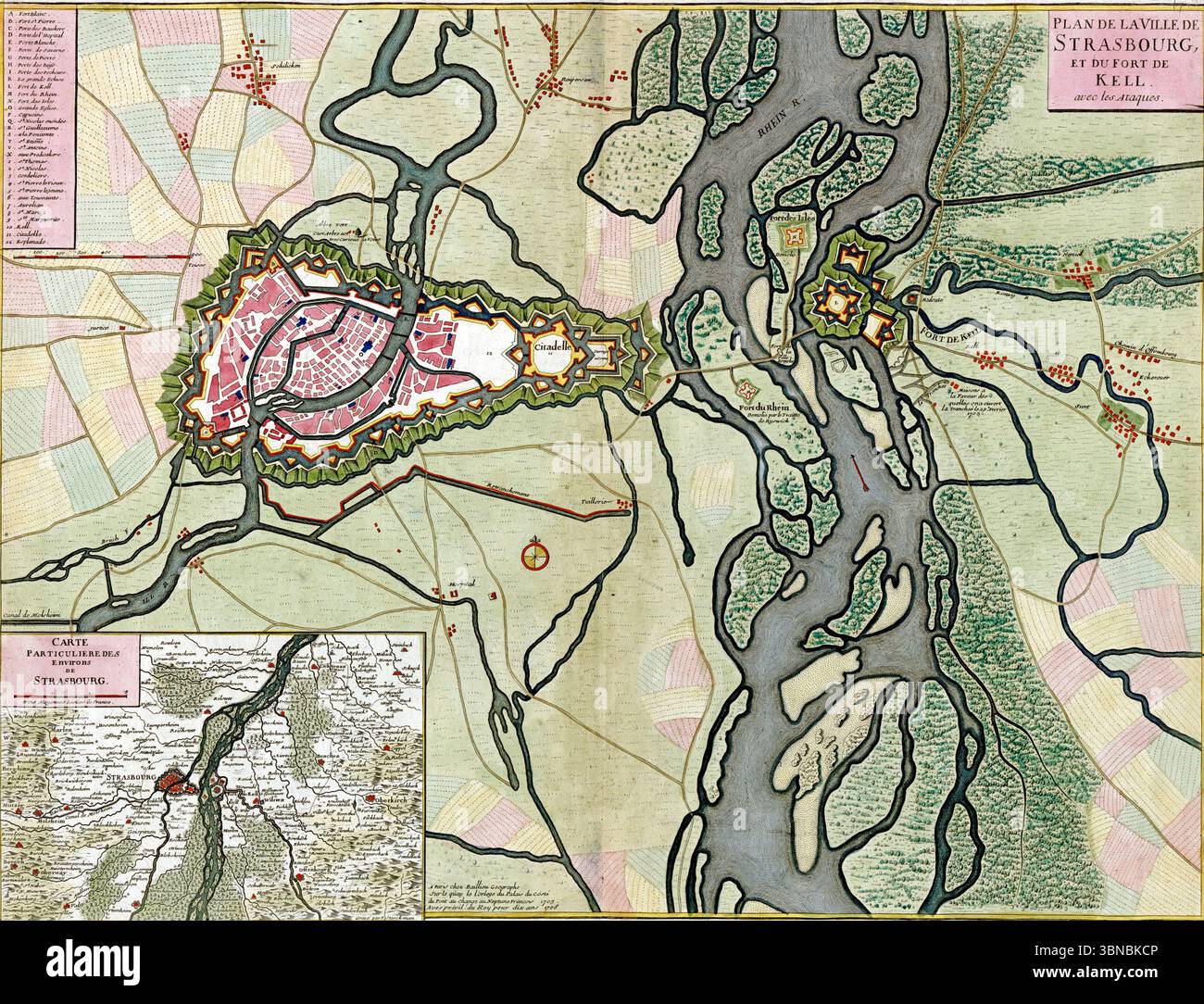 Vintage strasbourg map hi-res stock photography and images - Alamy