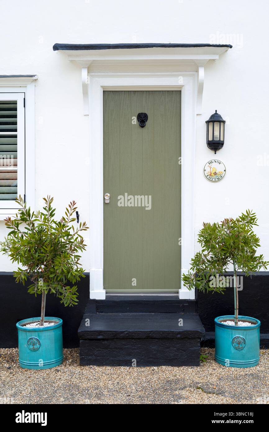 Elegant traditional period property - a typical cottage in the village of Stock in Essex Stock Photo