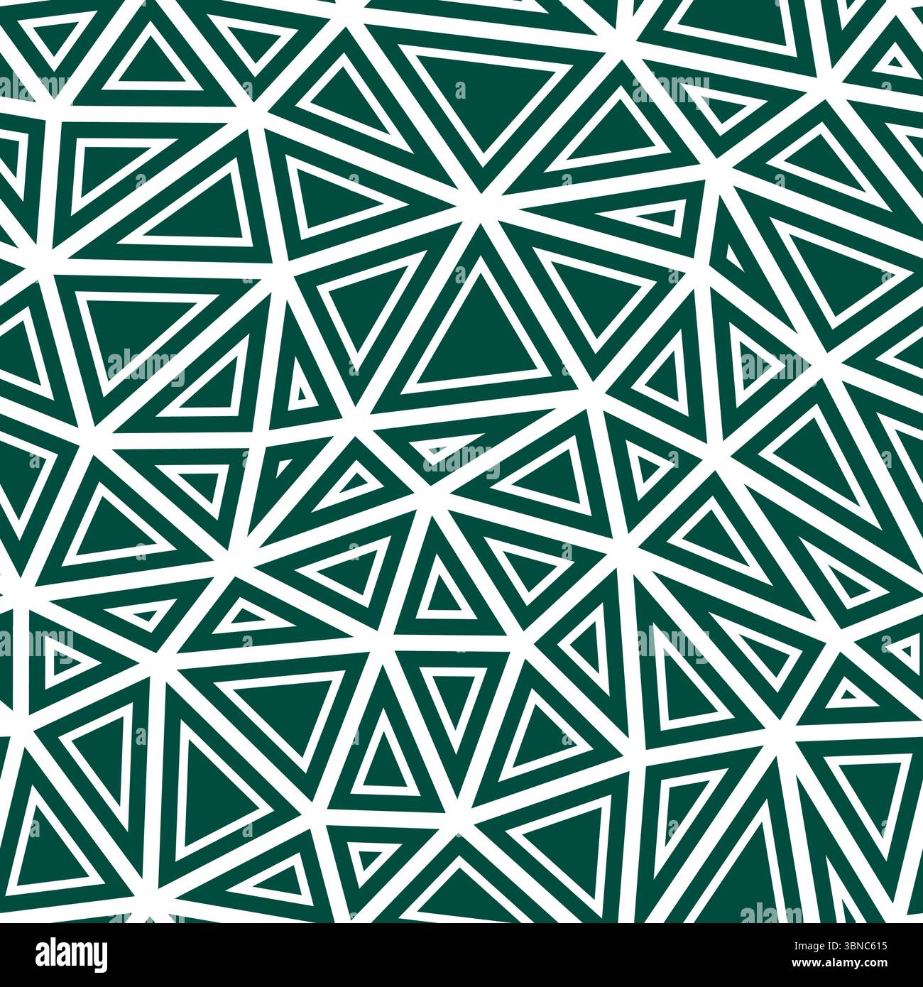 Minimal geometric background. Medium triangle size. Solid shapes in frames. Solid color style. Repeatable pattern. Awesome vector tiles. Ocean Mist. Stock Vector