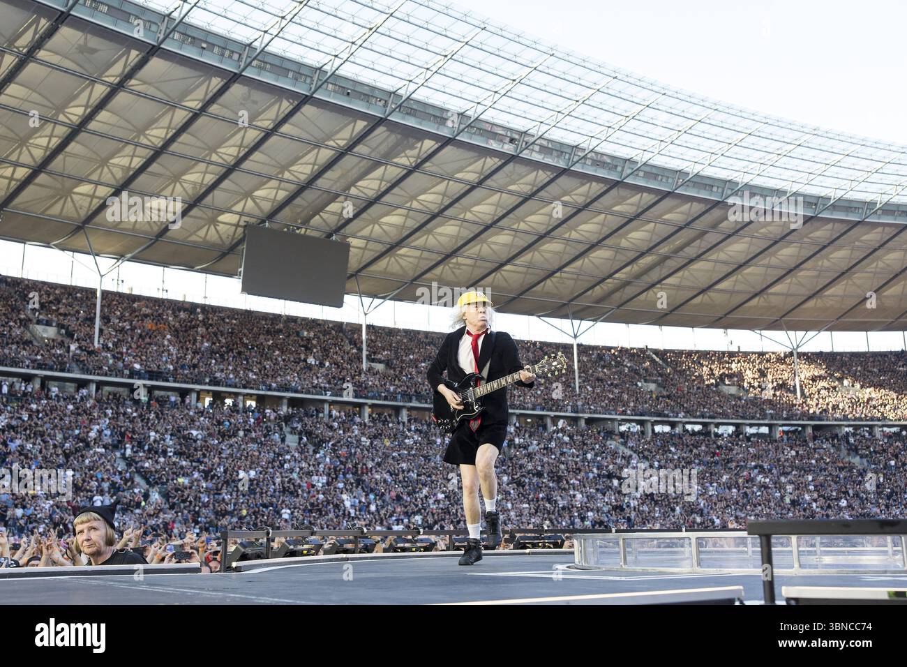 Angus Young, lead guitarist of AC/DC live on Power Up Tour 2025 at the ...