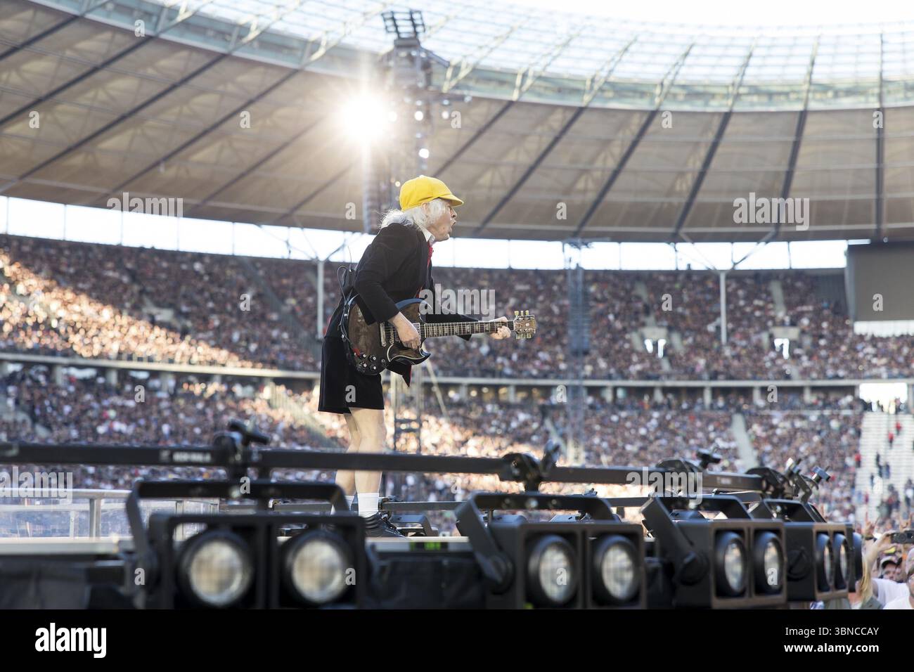 Angus Young, lead guitarist of AC/DC live on Power Up Tour 2025 at the ...