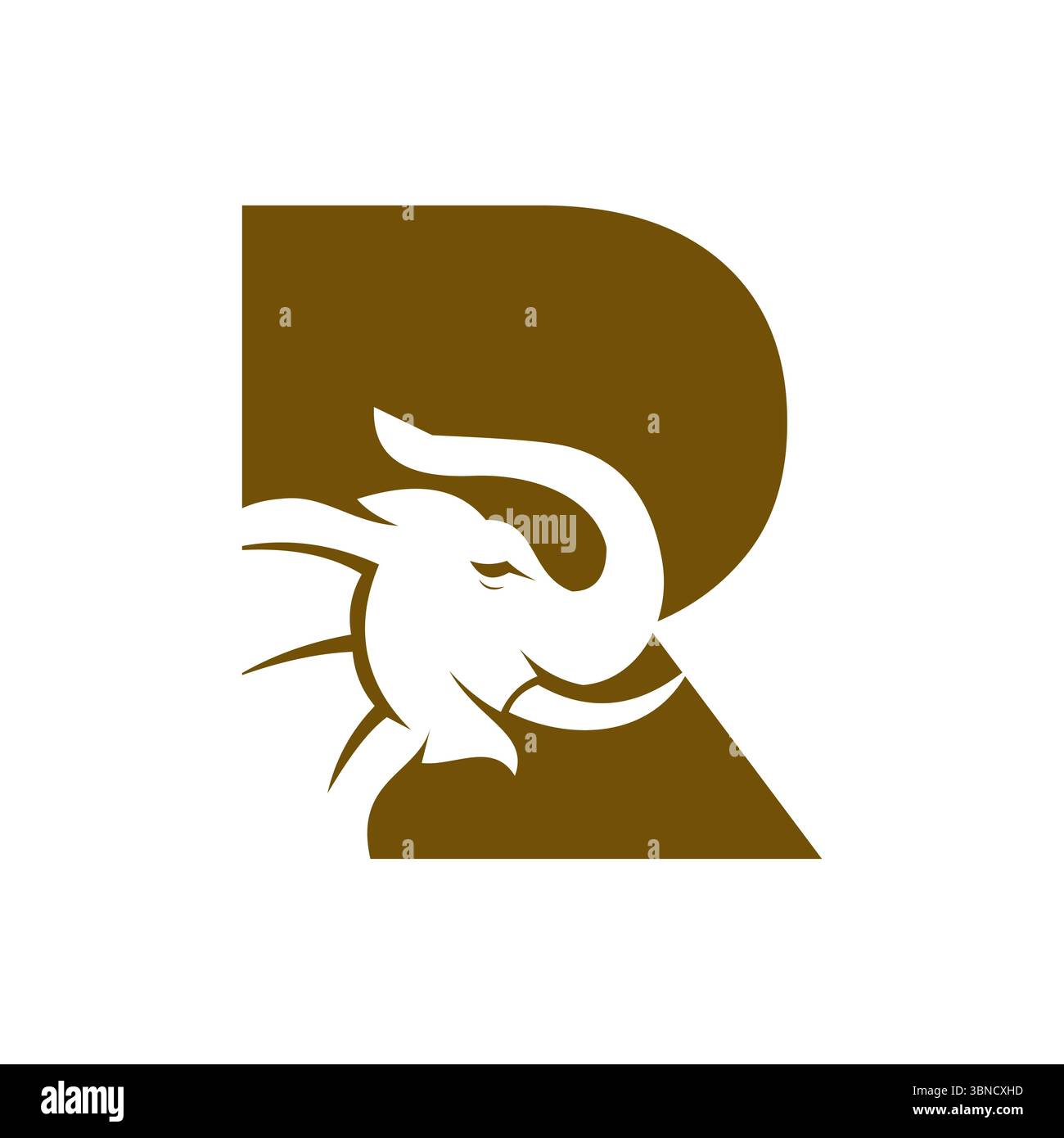 Letter R Elephant Logo Design. Minimal Elephant Symbol Vector Template ...