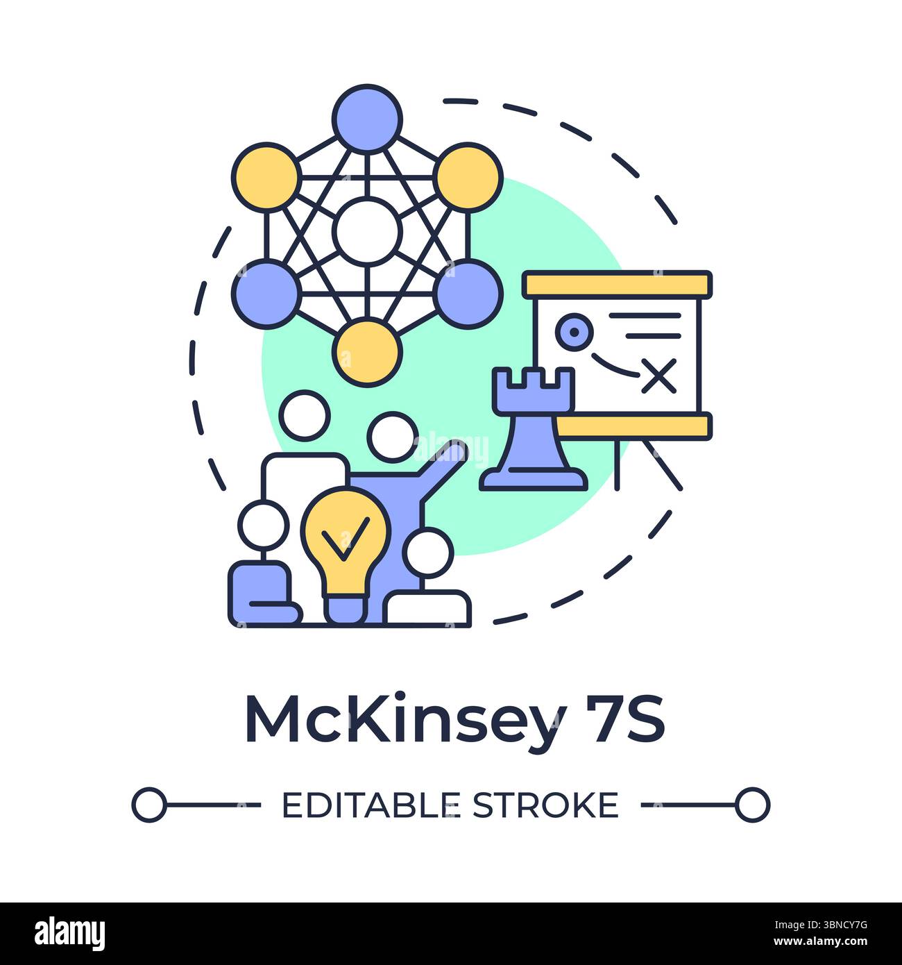 McKinsey 7S multi color concept icon Stock Vector Image & Art - Alamy