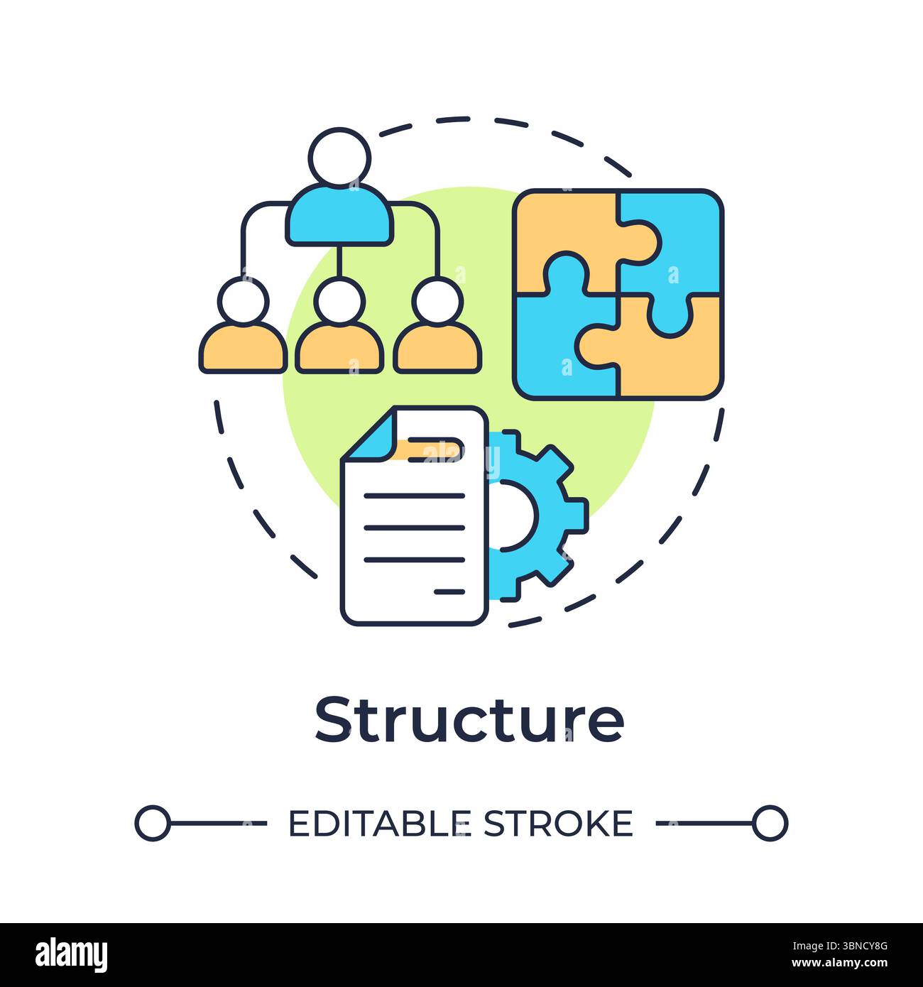 Structure multi color concept icon Stock Vector