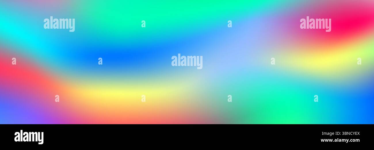 horizontal abstract neon holographic texture design for pattern and background. Stock Vector