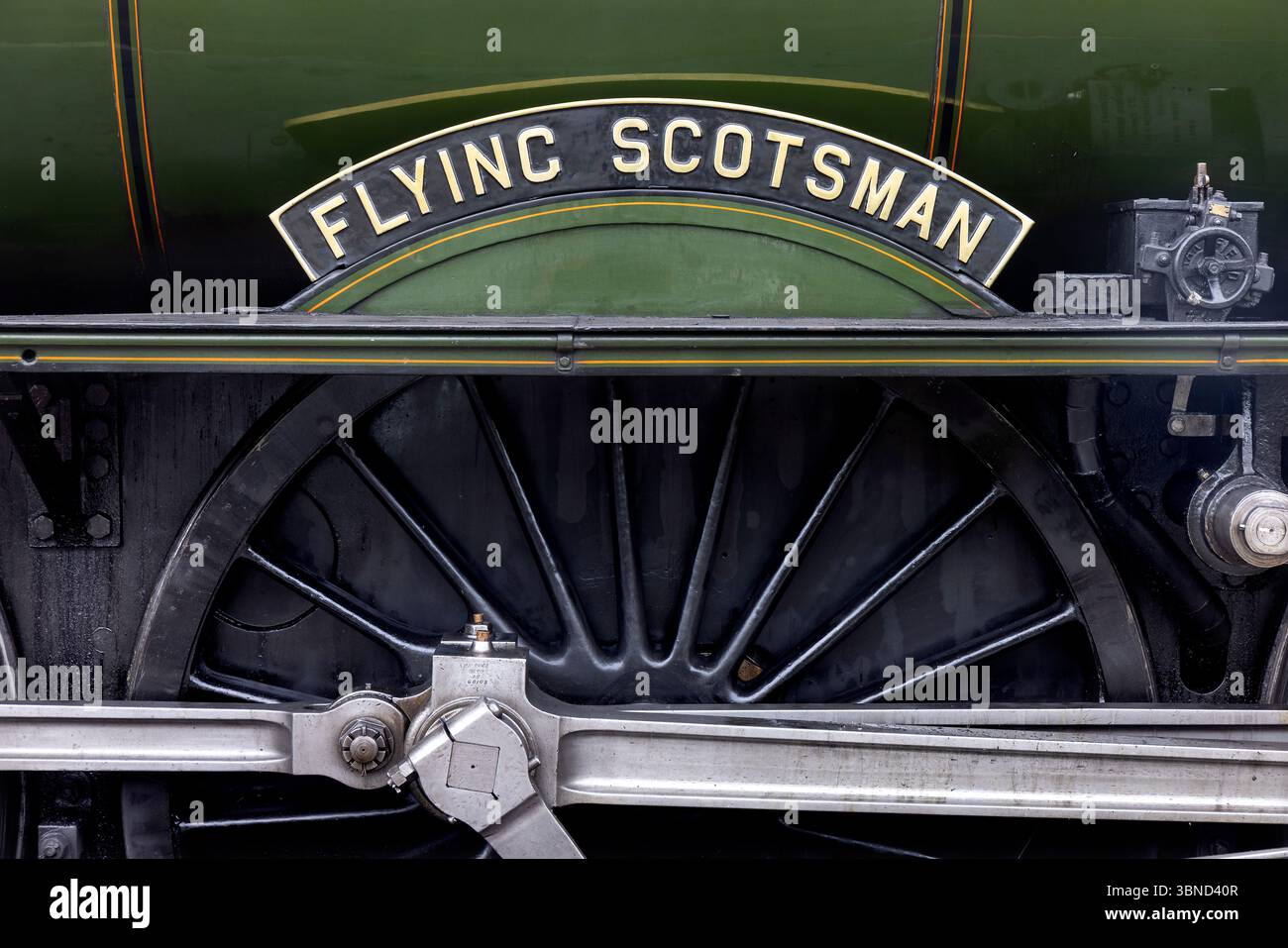 The iconic sign for the the Flying Scotsman travels from Minehead to ...