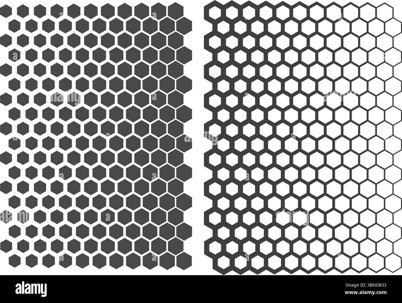 Honeycomb hexagon pattern. Vector seamless background with net grid ...