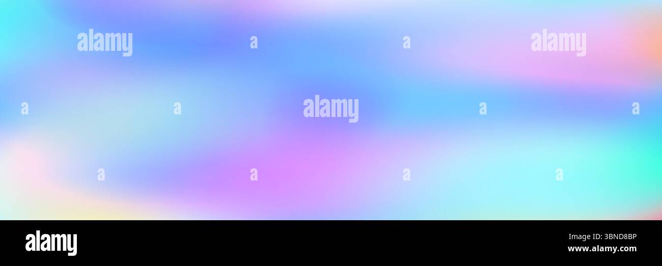 horizontal pastel blur holographic design for pattern and background. Stock Vector