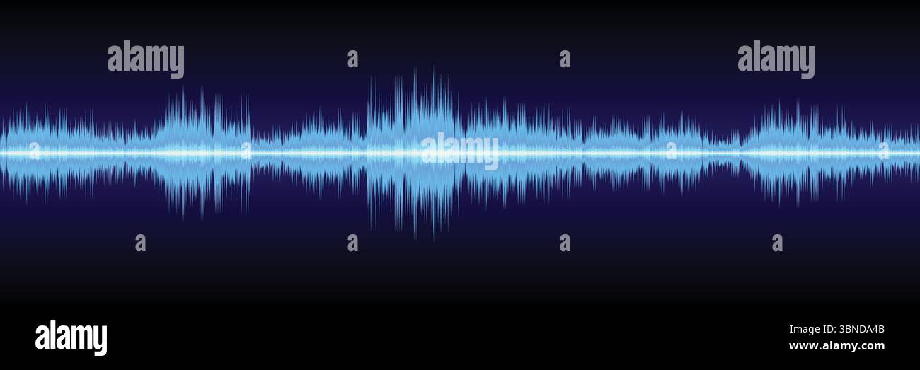 horizontal abstract sound wave design for pattern and background. Stock Vector