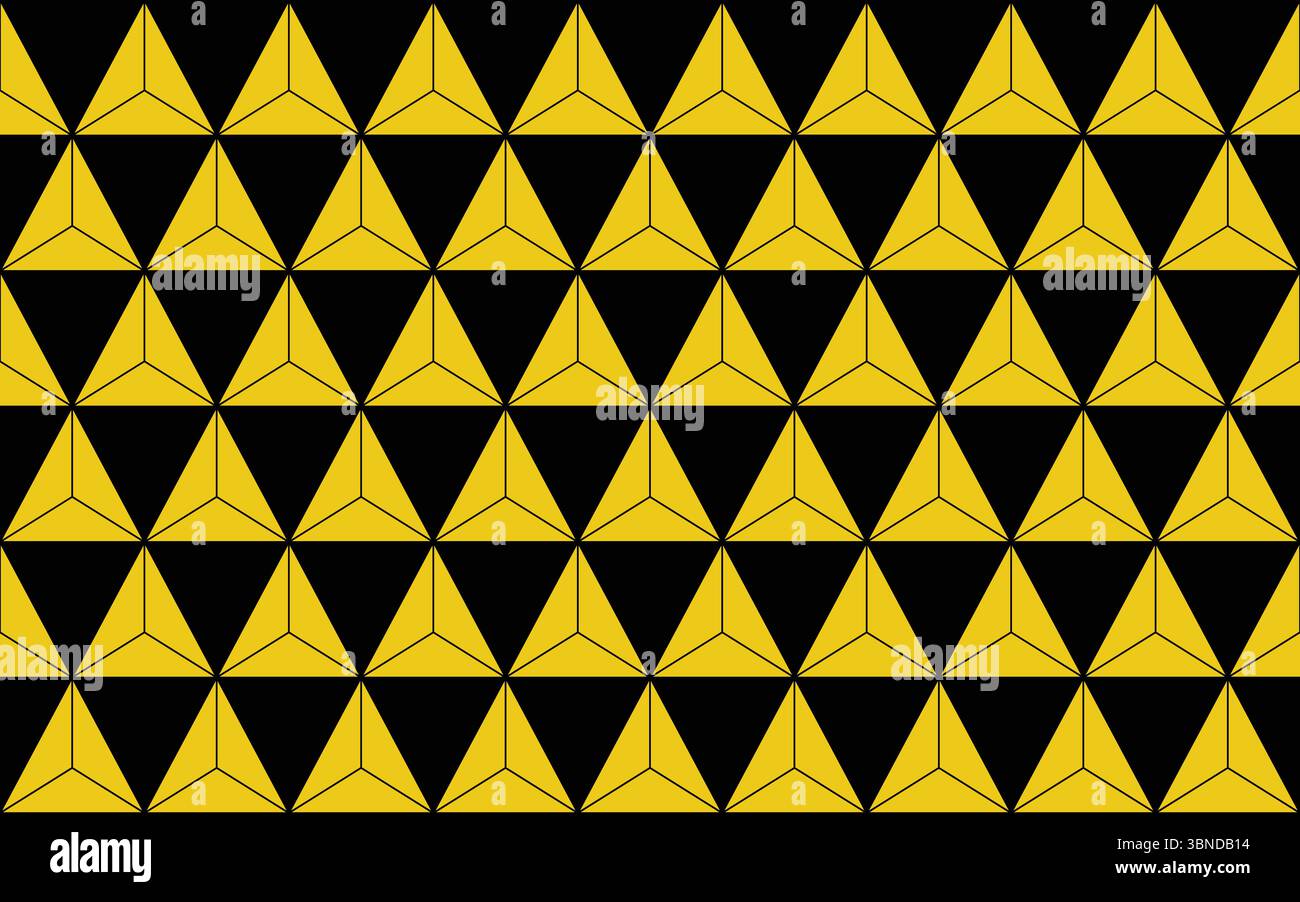 gold triangles design for pattern and background,vector illustration. Stock Vector