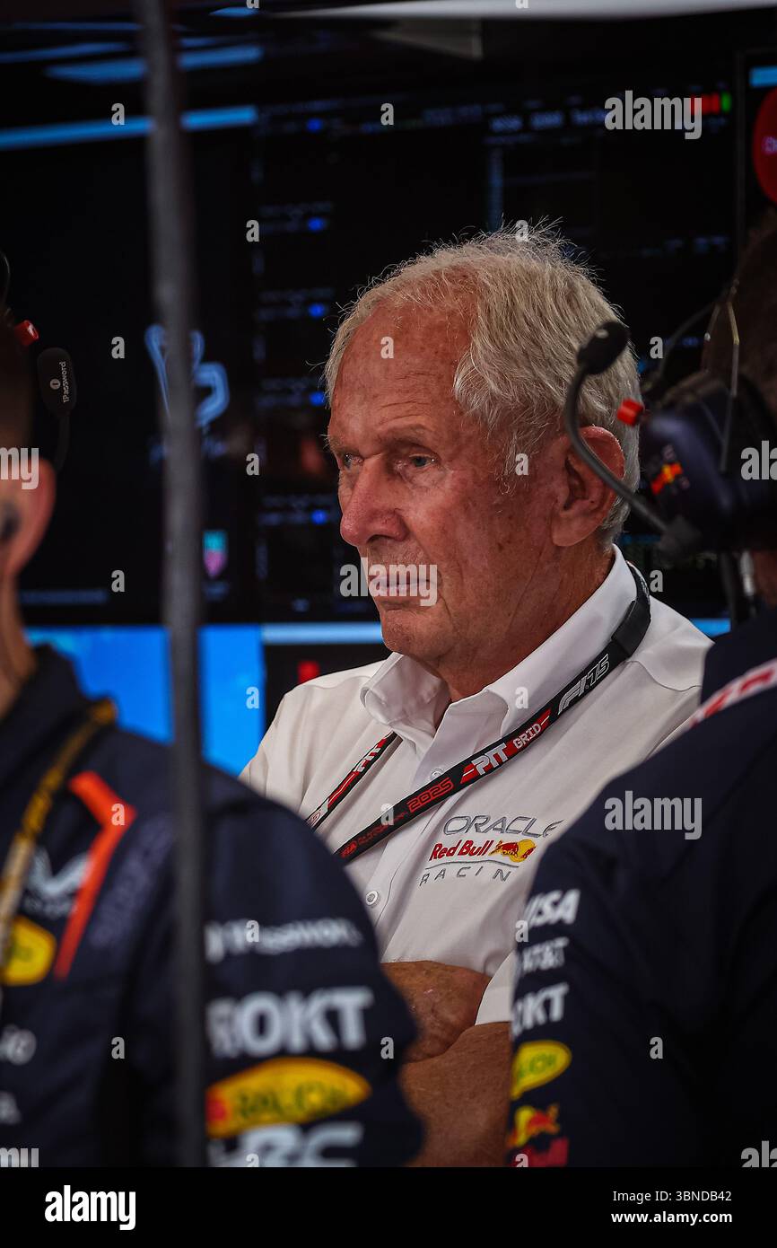 Helmut Marko, driver advisor at Red Bull Racing former driver and head ...