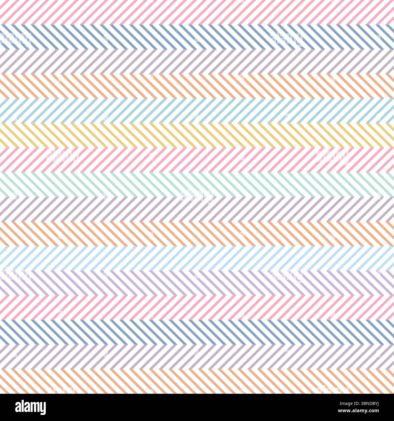 multicolored pastel zigzag seamless design for pattern and background. Stock Vector