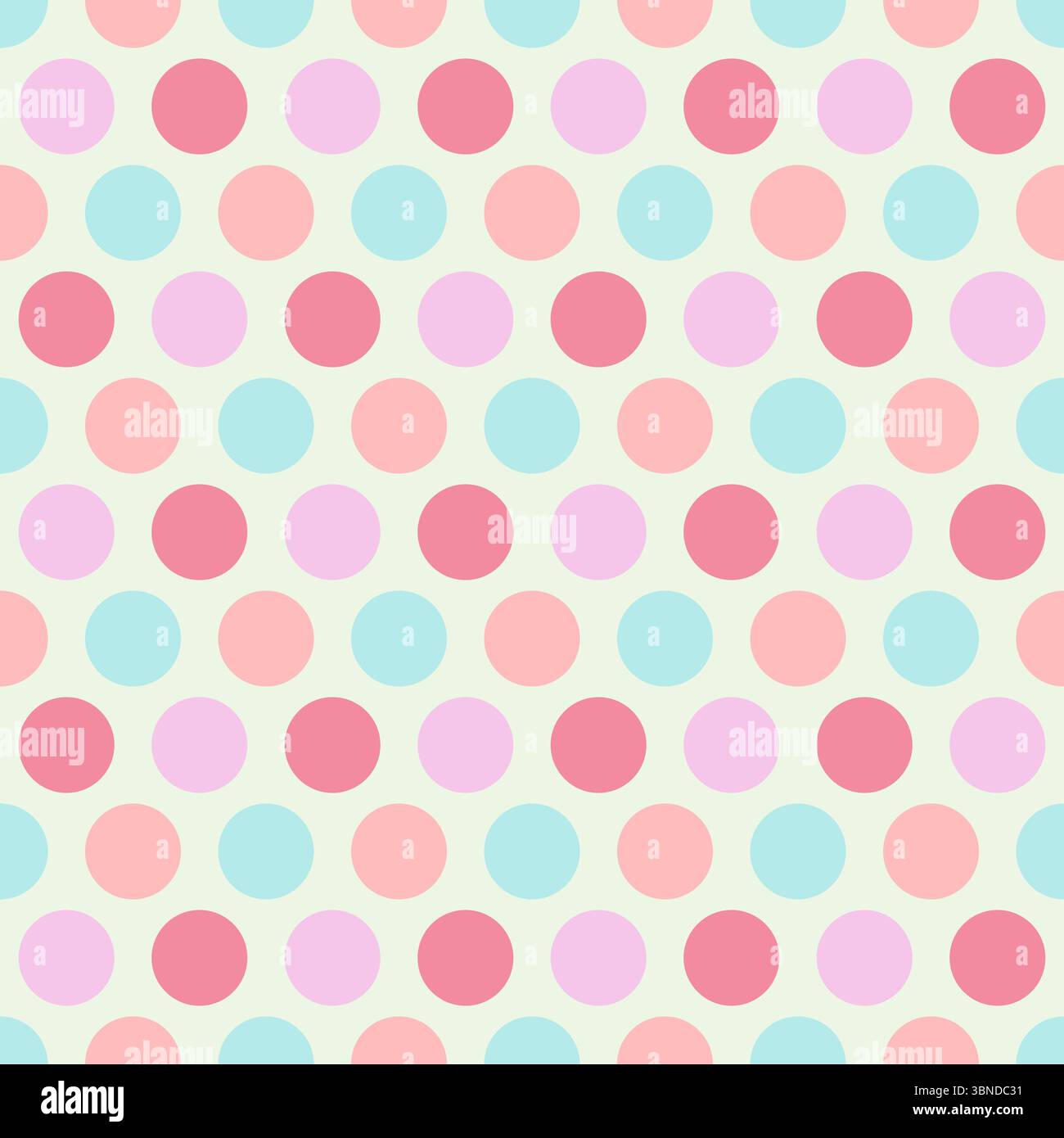 pastel circle and round seamless design for pattern and background. Stock Vector