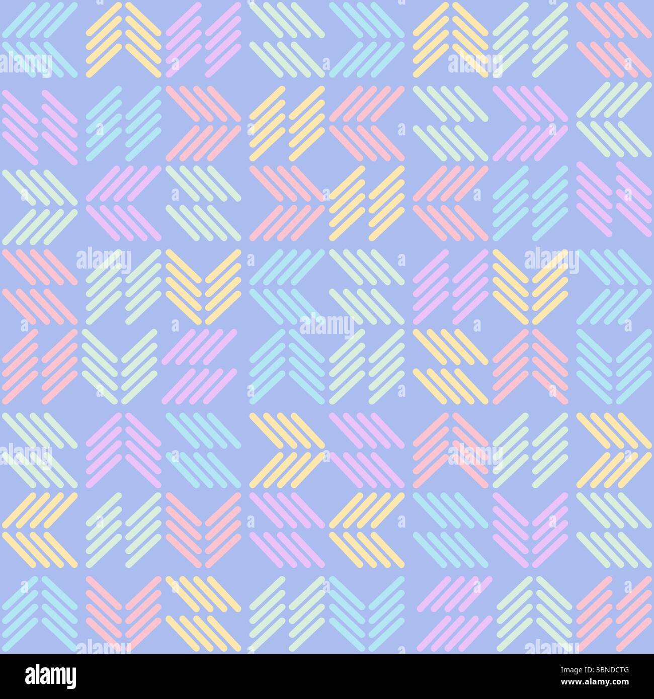 multi color pastel cylinder seamless design for pattern and background. Stock Vector