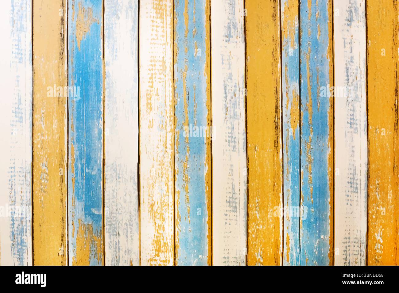 multicolored painted old wooden texture background,vector illustration. Stock Vector