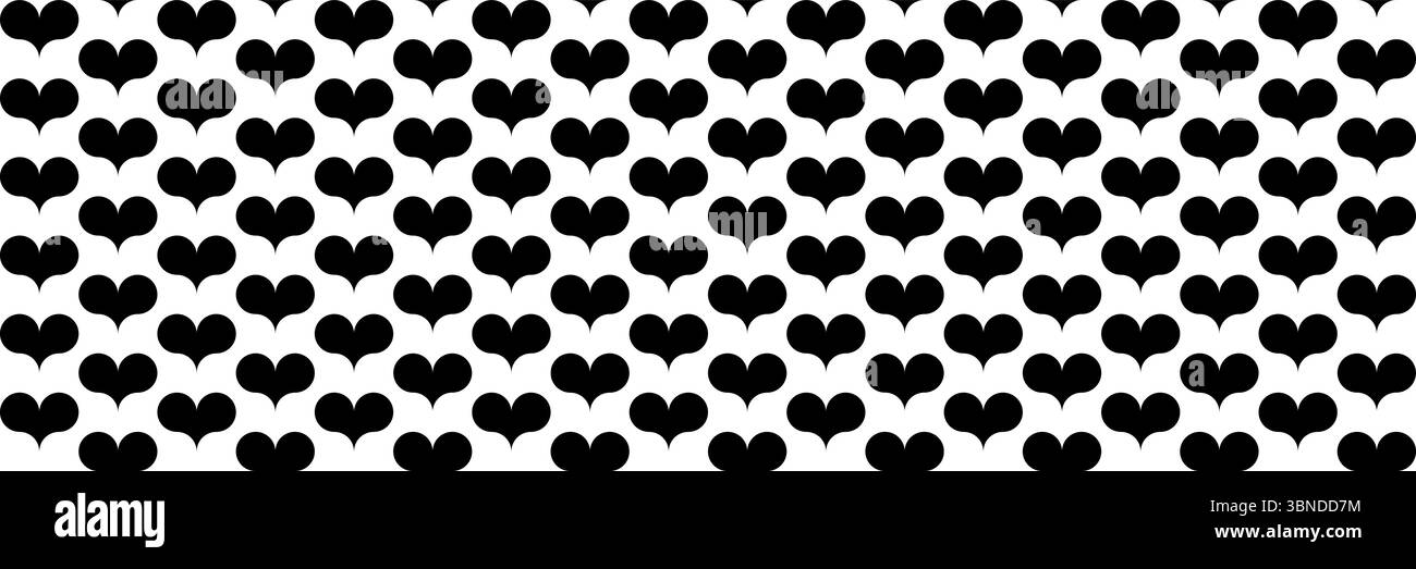 Horizontal black white hearts Black and White Stock Photos & Images - Alamy