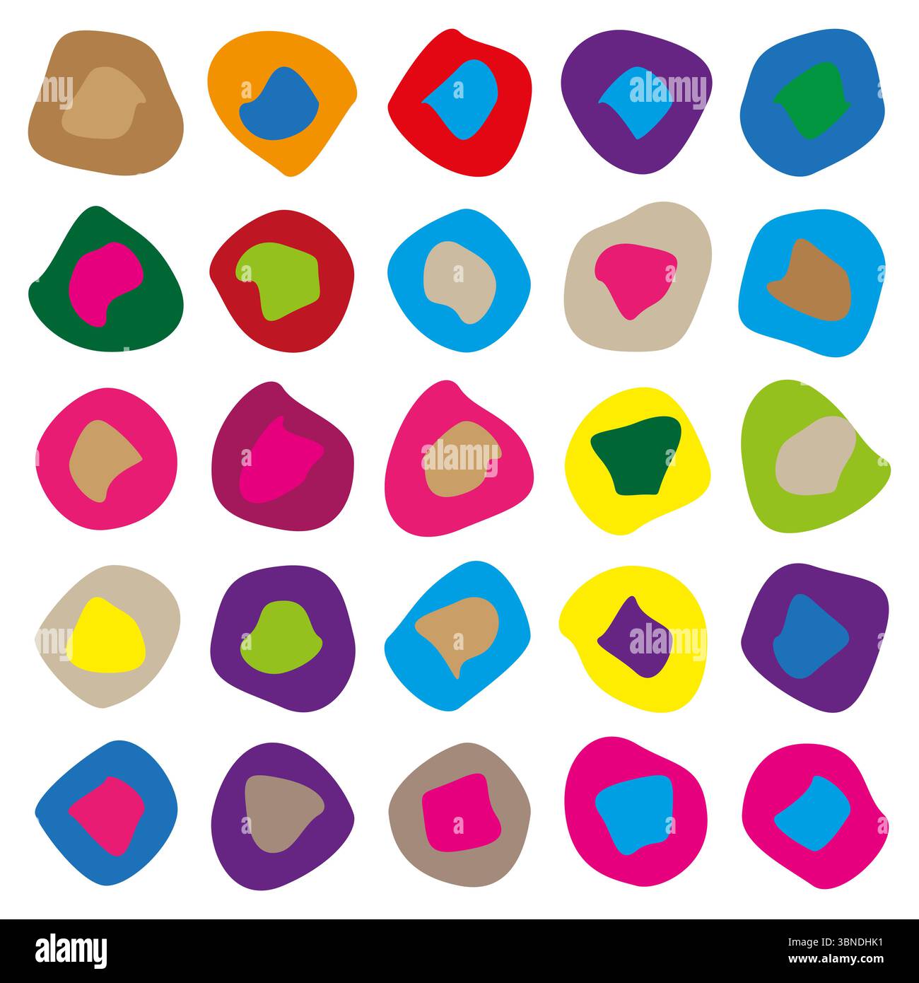 Abstract blob pattern. Colorful organic shapes. Vibrant liquid design ...