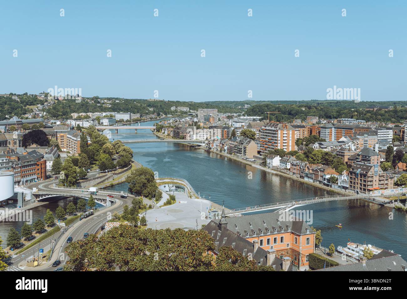Landscape of Namur, Belgium Stock Photo