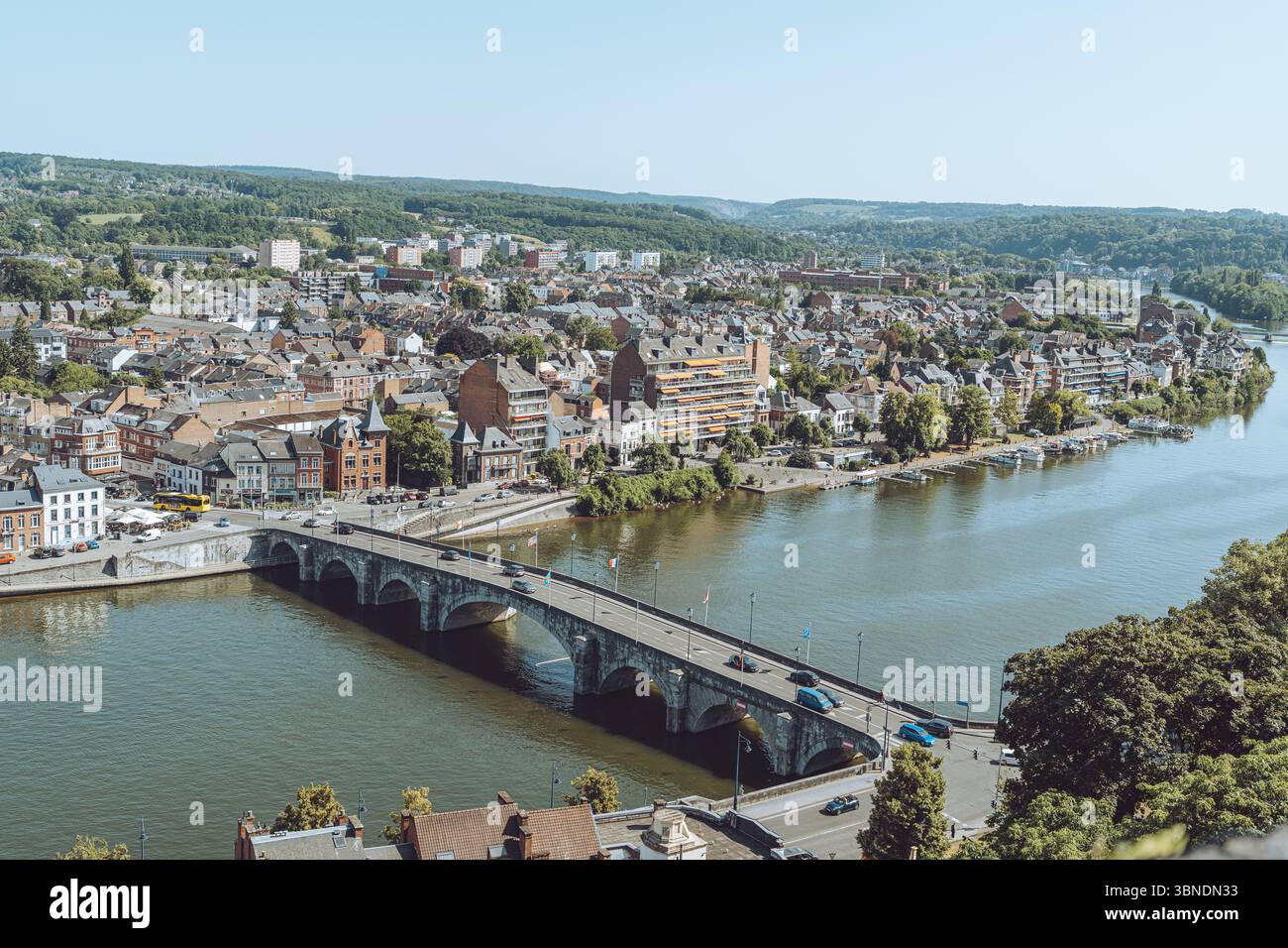 Landscape of Namur, Belgium Stock Photo