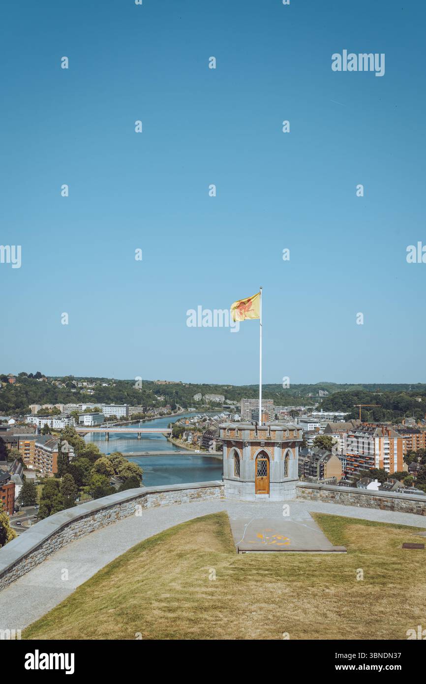 Landscape of Namur, Belgium Stock Photo