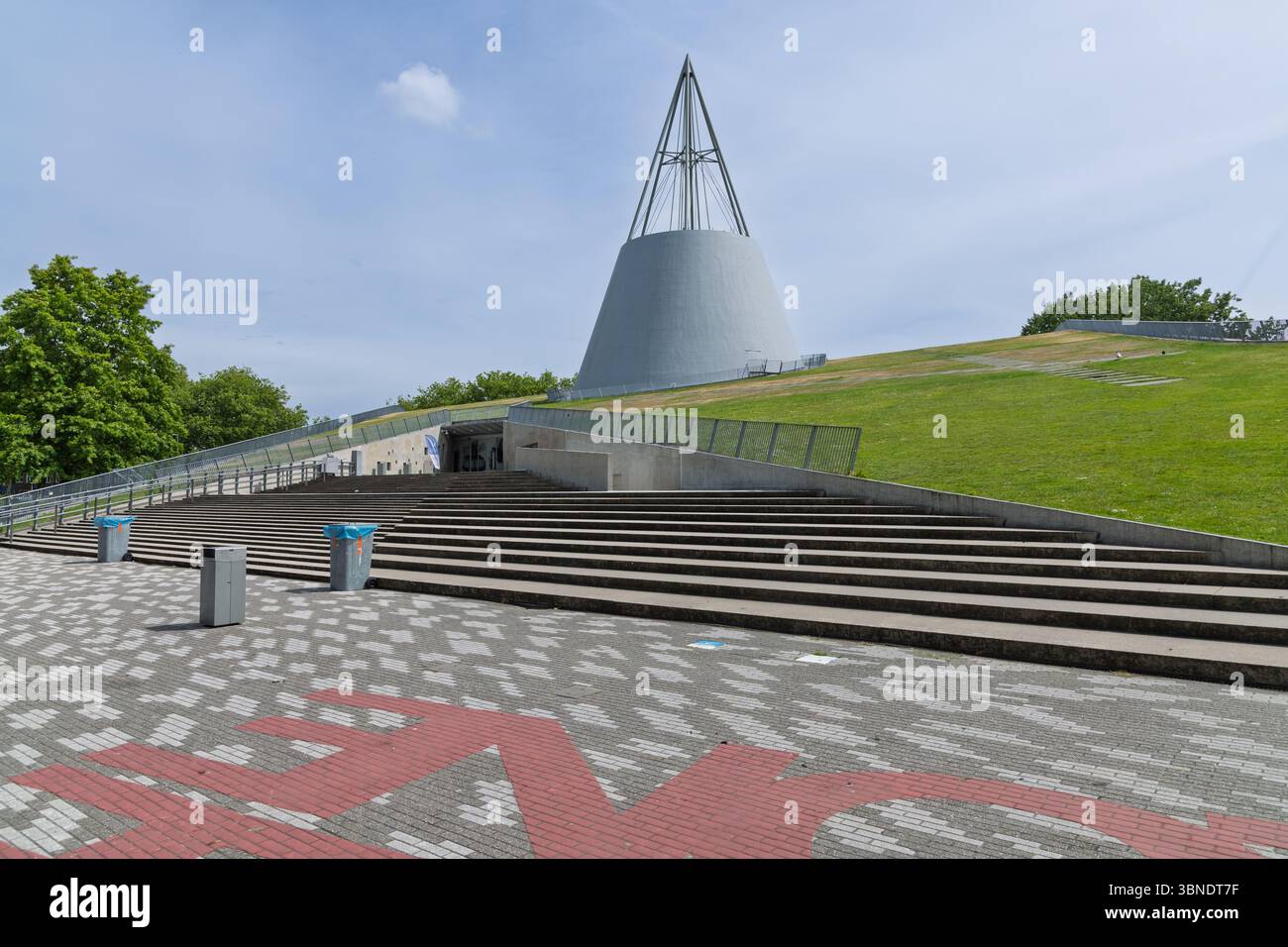 The iconic TU Delft Library building, featuring a distinctive conical ...