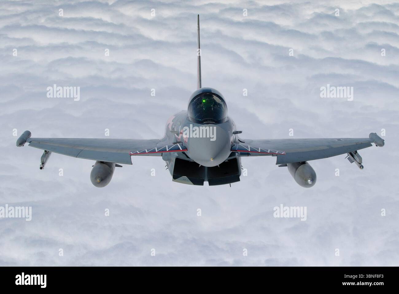 The Eurofighter EF-2000 Typhoon S, with registration 3090, is seen in ...