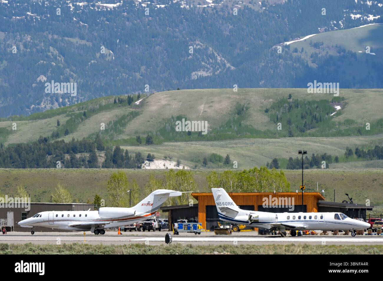Jackson Hole, USA - 27 May 2025: Cessna Citation Ultra jet ...