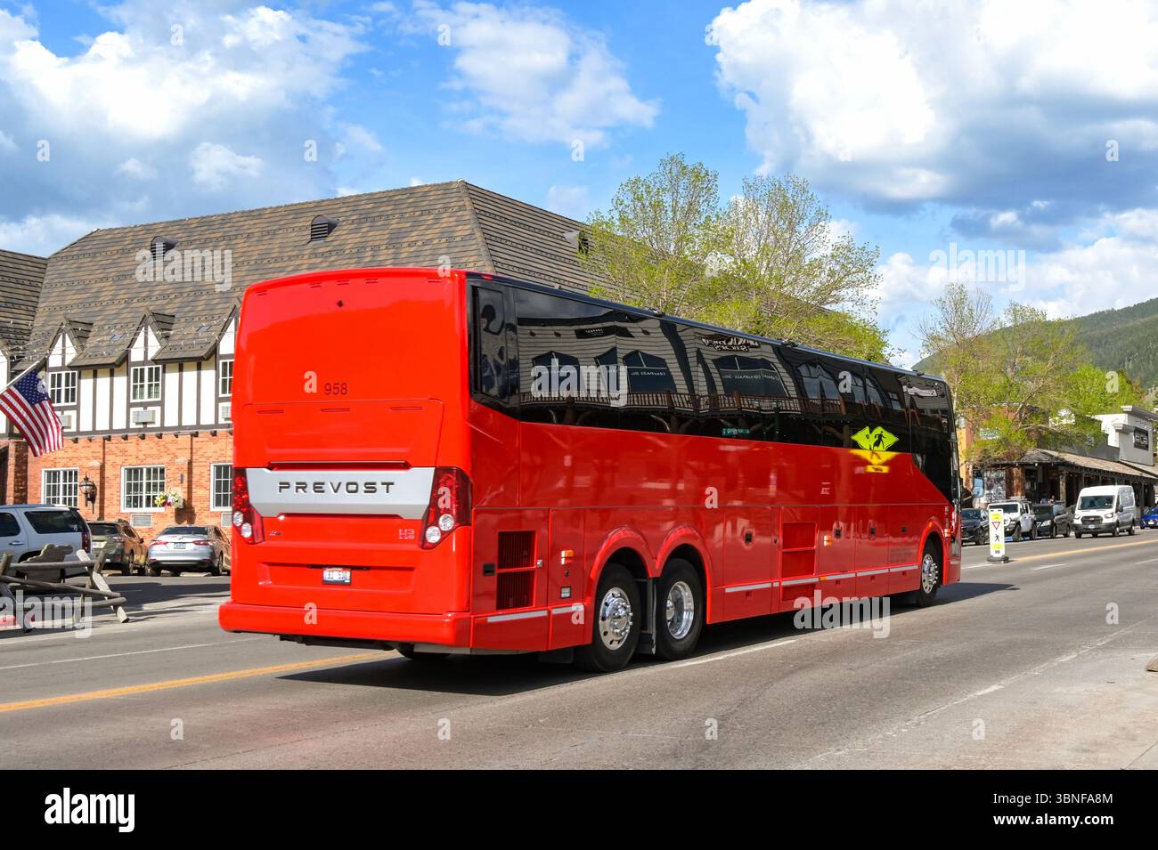 Jackson wyoming bus hi-res stock photography and images - Alamy