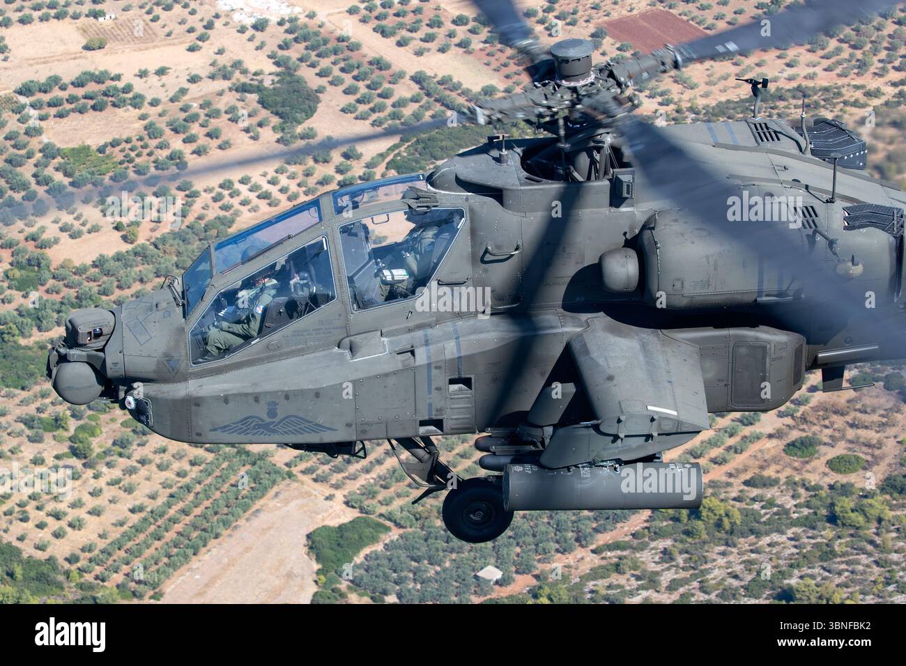 The Greek Hellenic Army's Boeing AH-64DHA Apache is a heavily armed ...