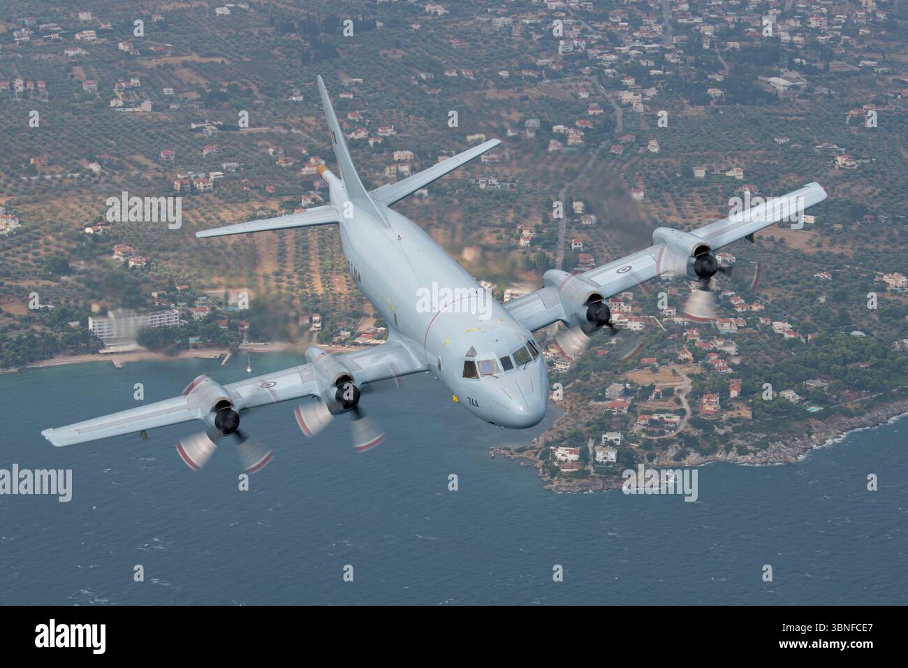 The Lockheed P-3B-HN Orion, with tail number 152744, is part of the ...