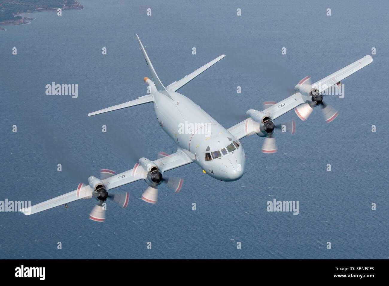 The Lockheed P-3B-HN Orion, tail number 152744, is a maritime patrol ...