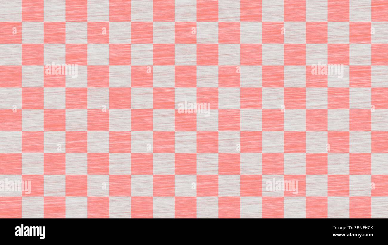 Pastel Pink Checkerboard Pattern - Soft Retro Tile Texture for Fashion Design, Children’s Products, and Decorative Wrapping Paper Stock Photo