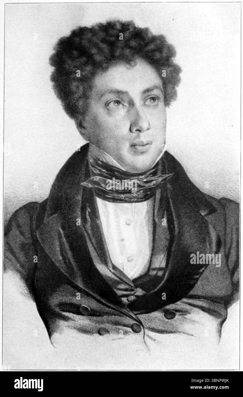 Life and Writings of Dumas - 36 - Portrait of Dumas Stock Photo - Alamy