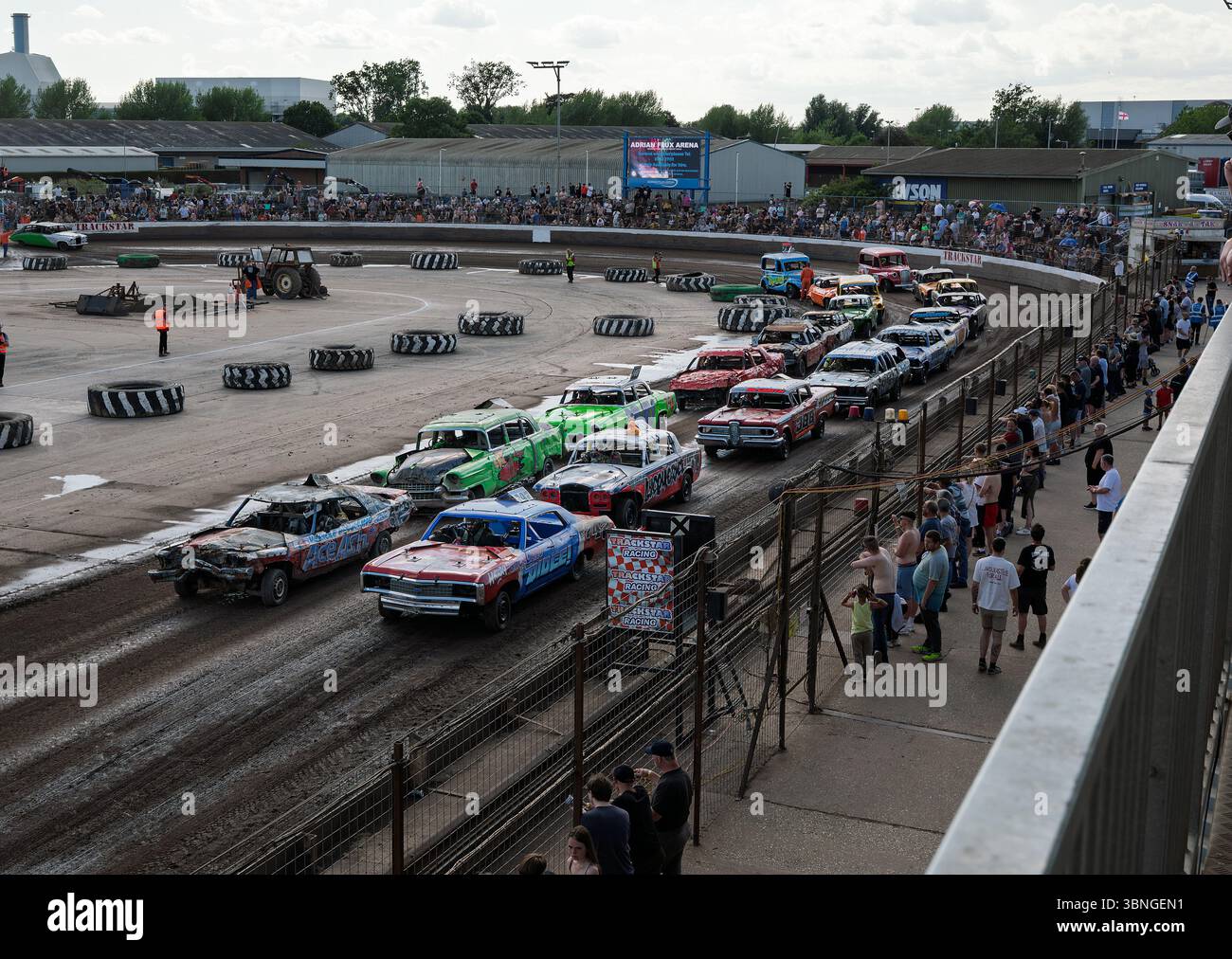 Part of the Banger Racing meeting in memory of Paul Butlers vision for ...
